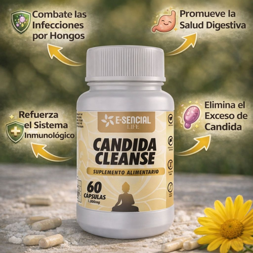 Candida Cleanse E-Sencial Life 60 cápsulas