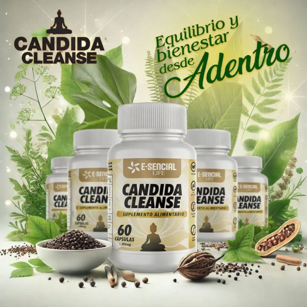 Candida Cleanse E-Sencial Life 60 cápsulas