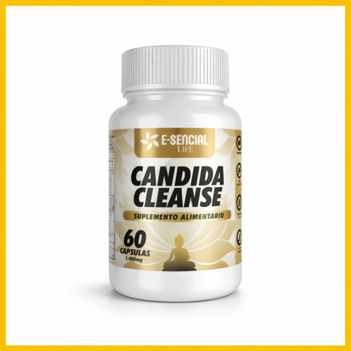 Candida Cleanse E-Sencial Life, frasco de 60 cápsulas